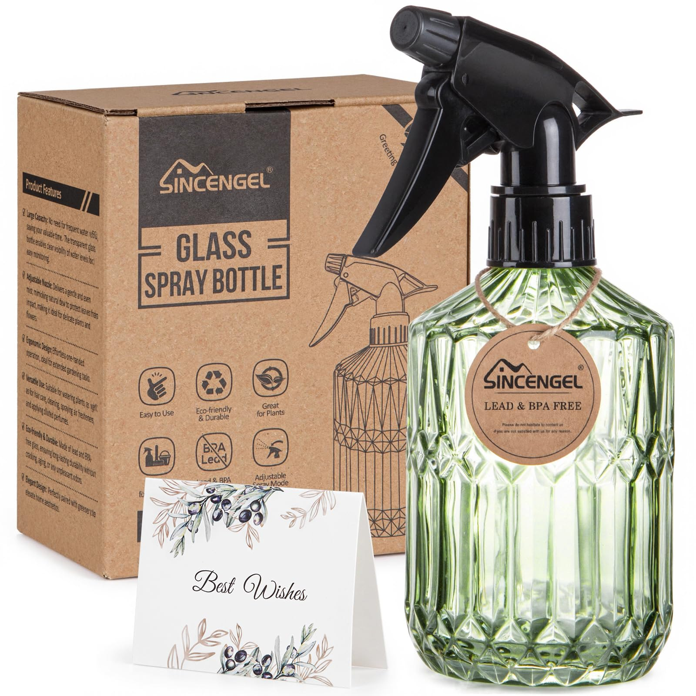 Plant Mister Spray Bottle Leaf Green product photo
