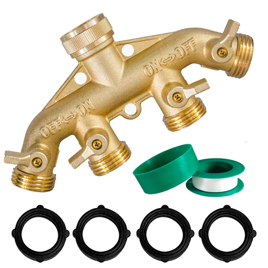 Garden Hose Splitter 4-way 4-way (4 valves) product photo